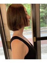 ナタン 自由が丘(NATHAN)&nbsp;グレージュカラー フレンチカジュアル ブルーグレージュ 前髪