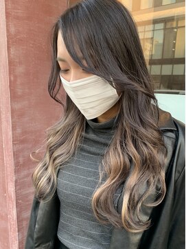 ボアップ(boappu) #インナーカラー#インナーカラーグレージュ#ミルクティー