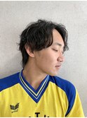 韓国マッシュセンターパートダウンパーマニュアンスパーマウルフ