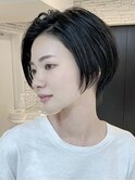 ショートヘア/ボブ/可愛い丸み/簡単スタイリング/20代30代
