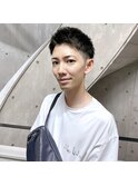 ツーブロアップバングショート