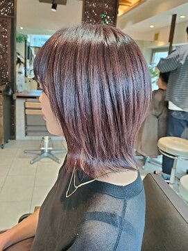 ヘアリゾート粋 ティガ 池袋店(tiga) くびれミディ×透明感カラー