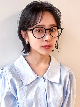 ラフ フロム ガーデン(Laf from GARDEN) 前髪カット/イメチェン/こなれミディ/グレージュ/ウェーブパーマ