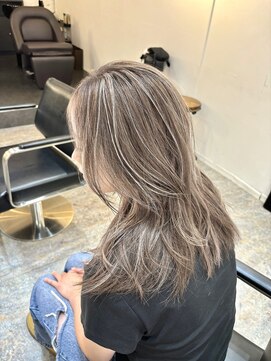 ブレンド 渋谷(BLend) 前髪アンブレラカラーこなれミディイメチェンウェーブパーマ