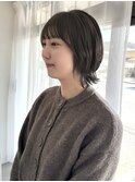 春にふんわりボブレイヤー×オリーブ　いわき美容室