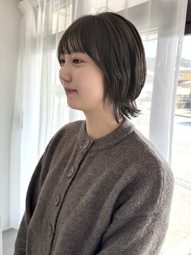 シティー(sity) 春にふんわりボブレイヤー×オリーブ　いわき美容室