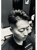 Barber Cut +ナチュラルカール（アイロンパーマ）