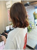 ブリーチなしナチュラルグラデーションカラー☆オレンジブラウン