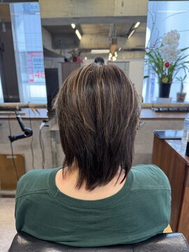 タメ(tame-) サーフカール/フェザーパーマ/ブルーブラック【都賀/メンズ】