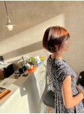 丸みのショートボブ