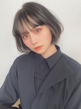 ミニボブ/内巻きボブ/インナーカラー/フレーミングカラーNS-151