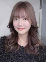 プネル(punel)&nbsp;ウルフレイヤーウルフカットケアブリーチ佐藤グレーグレージュ