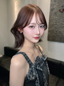 シェノン 表参道(CHAINON) 表参道/着物ヘア/ダークアッシュ/ミディアムレイヤーカット/渋谷