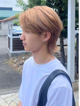 TJ天気予報 Men's 岐阜店 ブリーチ1回×マッシュウルフ