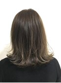 【Liss】『ハイライト×アッシュグレー×外ハネボブ』