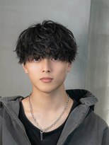 エイド 本店(aid)&nbsp;ラウンドマッシュ × ニュアンスシャドウパーマ