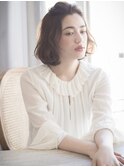 【THREEbyKEEP尾山台、木田】髪質改善ウェーブミディアムボブ