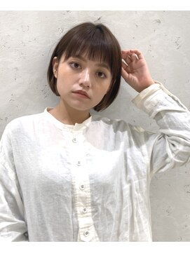 ロンドプランタン 恵比寿(Lond Printemps) 【lond printemps水野】ダークアッシュブラウンナチュラルボブ