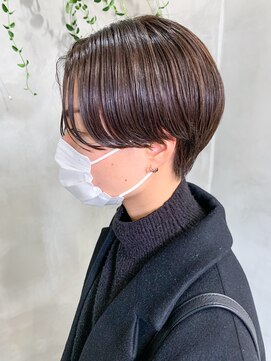 テトヘアー(teto hair) ハンサムショート、グレージュ、アッシュブラウン、スリーク