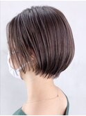 ショートボブ_くびれヘアビタミンカラーメルティカラー_ba322122