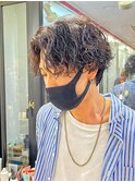 波巻きスパイラルツイストスパイラルセンターパートウルフヘア