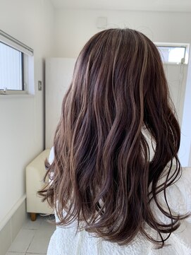 アロヘアー(Alo hair) コントラストベージュハイライト