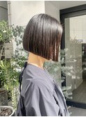 【立川cres奈佳子】ブラント切りっぱなしボブ
