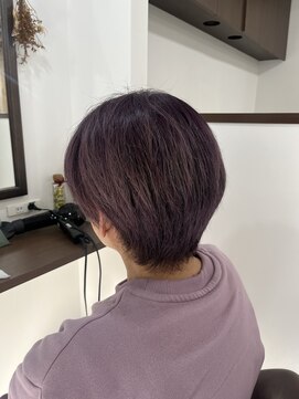 リコカラー おしゃれなパープルグレイカラー♪