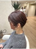 丸みショート♪＋春カラー【堺・深井】