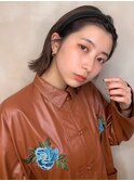 黒髪/クラゲヘアー/オリーブグレー/小顔/ココアベージュ