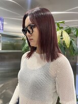 ゼスト 八王子店(ZEST)&nbsp;酸性ストレートカラー/ワインレッド【佐々木麻衣】