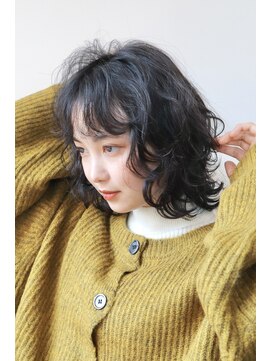 シスタ(SISTA) 黒髪スタイルボブパーマ/ウェーブパーマ【自由が丘】