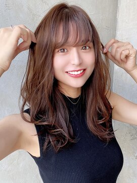 ミラリー トウキョウ(Mirareee Tokyo) 【F】艶感たっぷりくすみベージュカラー似合わせ小顔前髪