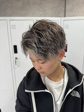 リミットバイアフィナー 大宮店(limit by Afinar) ホワイトメッシュ/ツイストパーマ