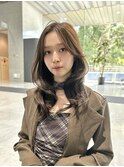レイヤーカット　韓国巻き　顔まわりカット