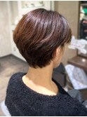 上品なツヤショート【寝屋川/髪質改善/白髪ぼかし】