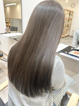 ソラ 京都桂川店(SORA.)の写真/【大人可愛い】自然なストレートへ◎ずっと触りたくなる柔らかい質感に感動！毎日のお手入れが楽に/京都桂
