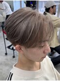 熊本メンズカラー ハイトーンカラー センターパート MEN'S HAIR