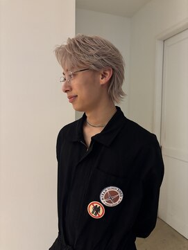 サラ 天神大名店(SARA) 【ホワイトベージュ】メンズカラー/ホワイト