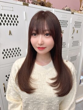 クム(kumu) 【kumu】 ロングレイヤー/顔周りカット/栄/名古屋