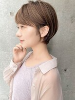 ロンド エメ 柏(Lond aimer)&nbsp;グランマッシュ/細めハイライト/ショート/白髪ぼかし/前髪/柏柏