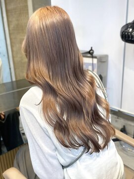 サンクマーケット 渋谷(cinq MARKET) 渋谷ブリーチカラーハイトーンカラーミルクティーベージュ韓国