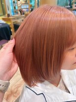 バイオレット 表参道店(Violet)&nbsp;ワンブリーチでつくるペールオレンジカラー　TK-30