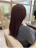 カシスピンク透明感抜群こなれ大人可愛いピンクへア