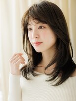 カバーヘア ブリス 北浦和(COVER HAIR bliss) オリーブグレー顔周りレイヤーバタフライカットA3北浦和30代40代