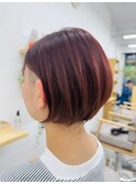 レディース刈り上げショットボブ