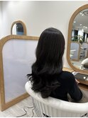 暗めでも透明感カラー
