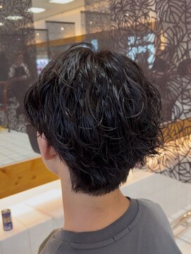ヘアーアンドメイク サワ 上田本店(SAWA) 成人式◎シャドパーマ×センターパートで大人爽やか