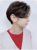 【morio原宿】ナチュラルハイライトカラー　ハンサムショート
