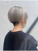 ブリーチ2回/ホワイト/シルバー/刈り上げ/ツーブロ【SYUK】kanna